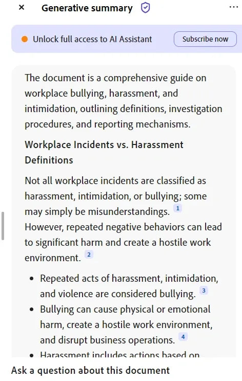 Workplace Incidents vs Harassment